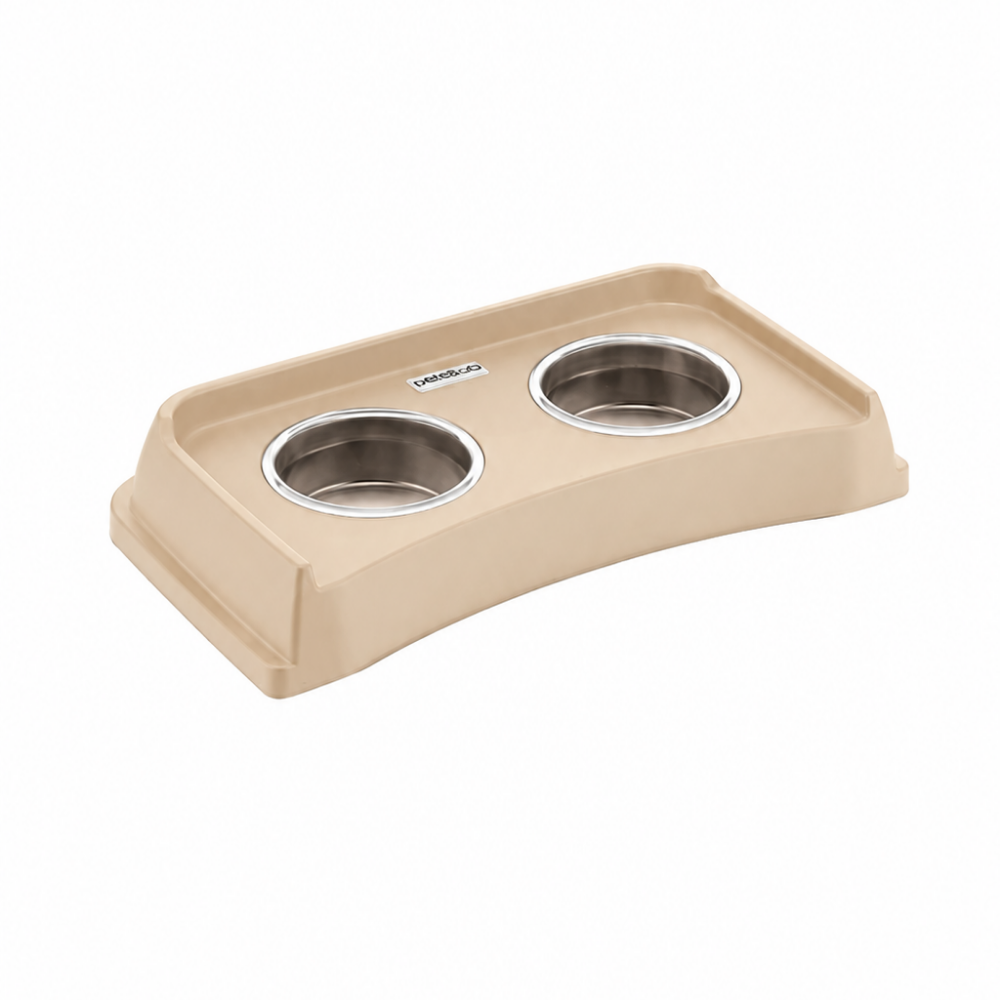 Reflex Care Versus Duo Kedi ve Köpekler İçin Mama Kabı Bej 0.60 Lt 4.3x23.5x8 Cm