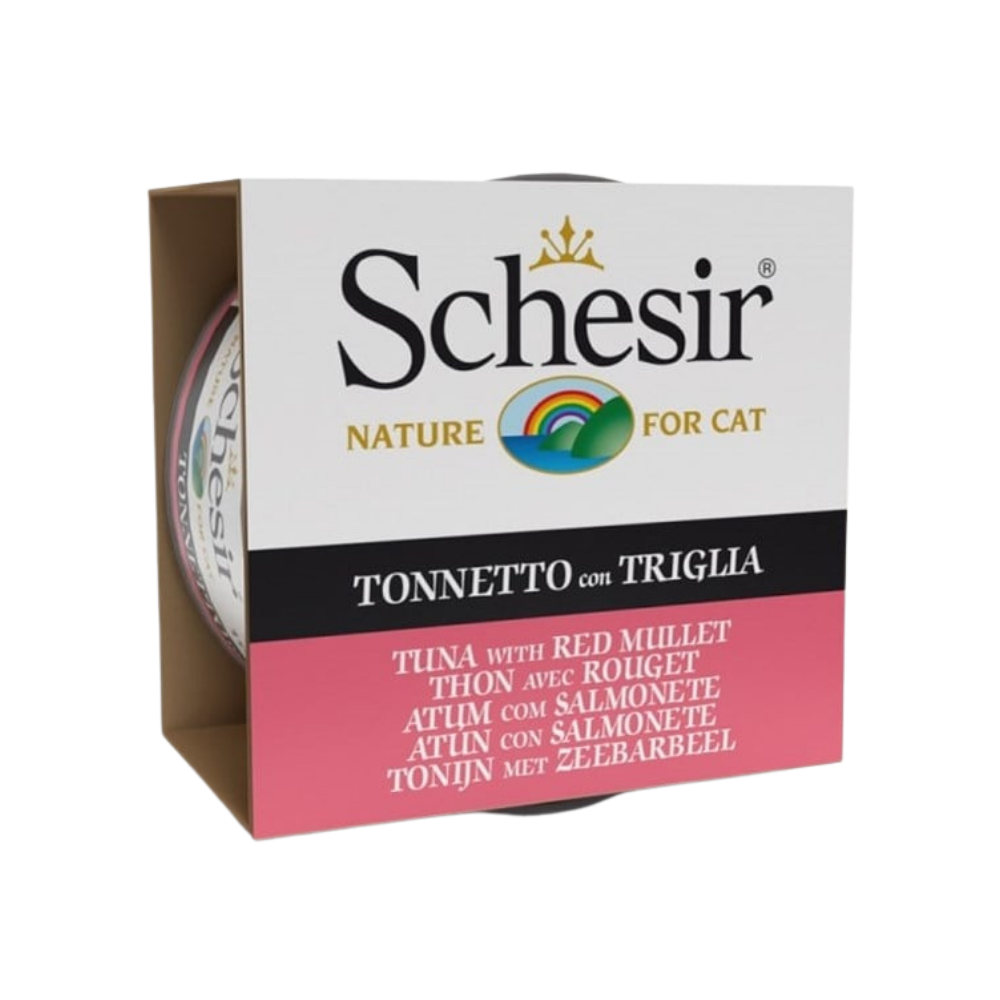 Schesir Jelly Ton Balığı ve Barbun Balığı Jöle İçinde Yetişkin Kedi Konservesi 85gr