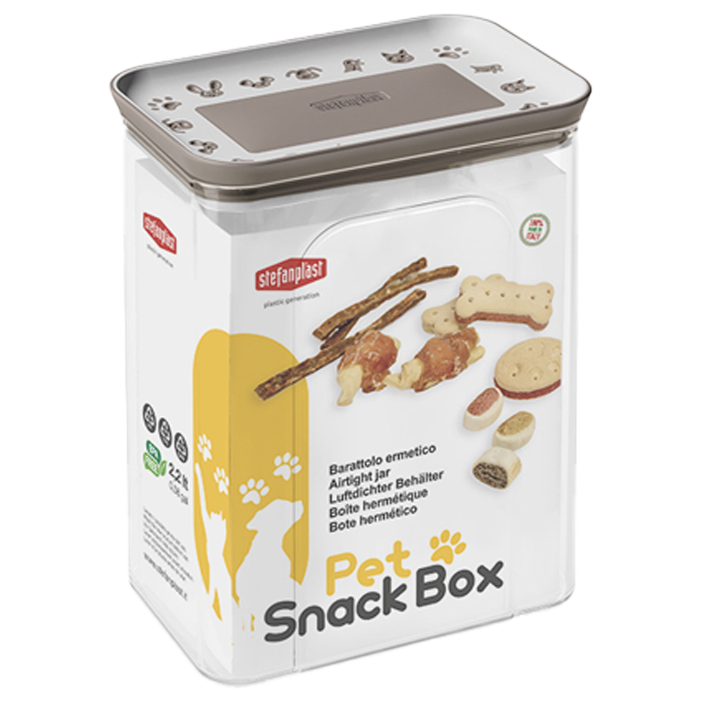 Stefanplast Dikdörtgen SnackBox 2,2lt Gri/Beyaz