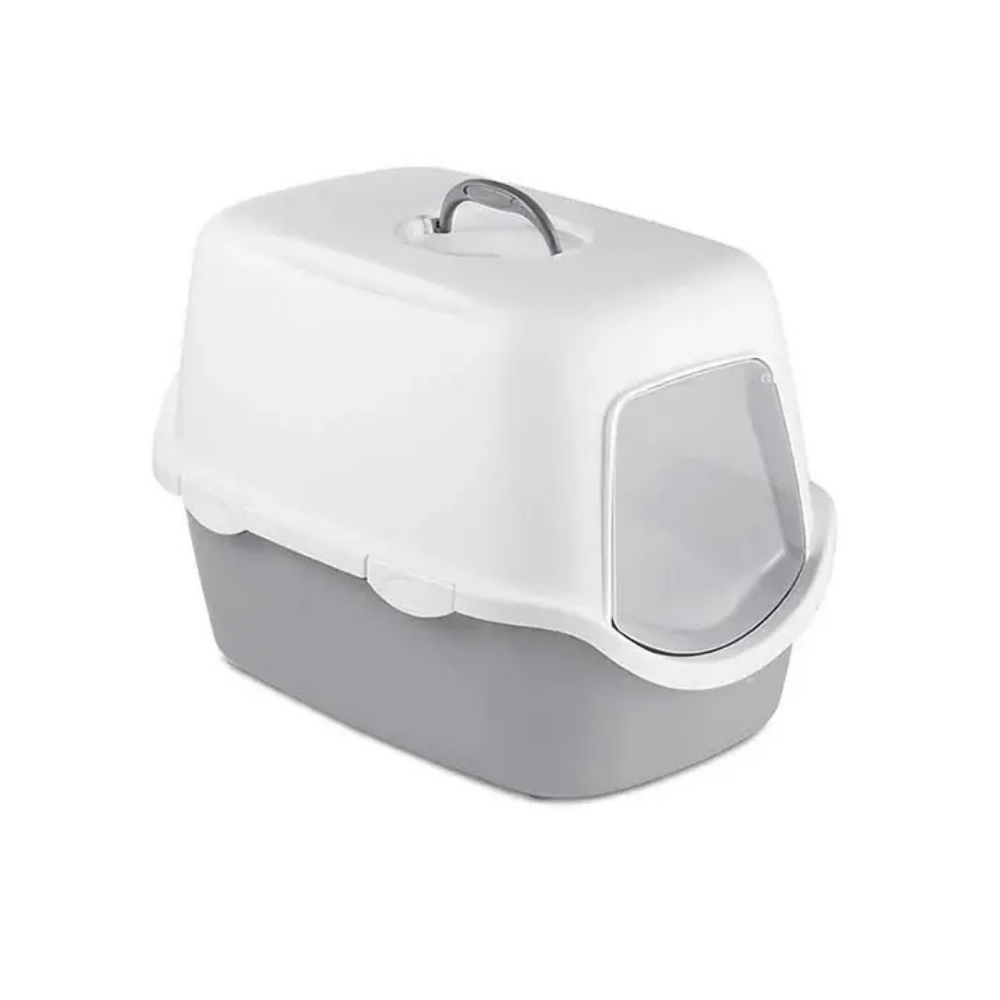 Stefanplast Cathy Kapalı Kedi Tuvaleti Gri 56x40x40cm