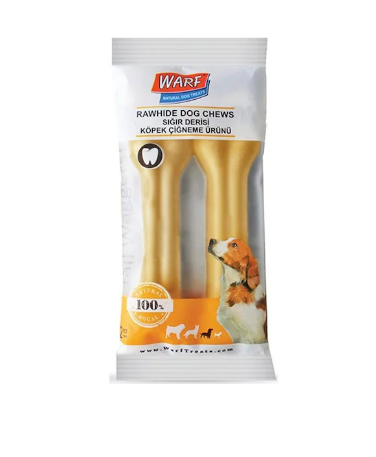 Warf Köpek için Naturel Pres Kemik 12.5 CM 2'li Köpek Ödülü