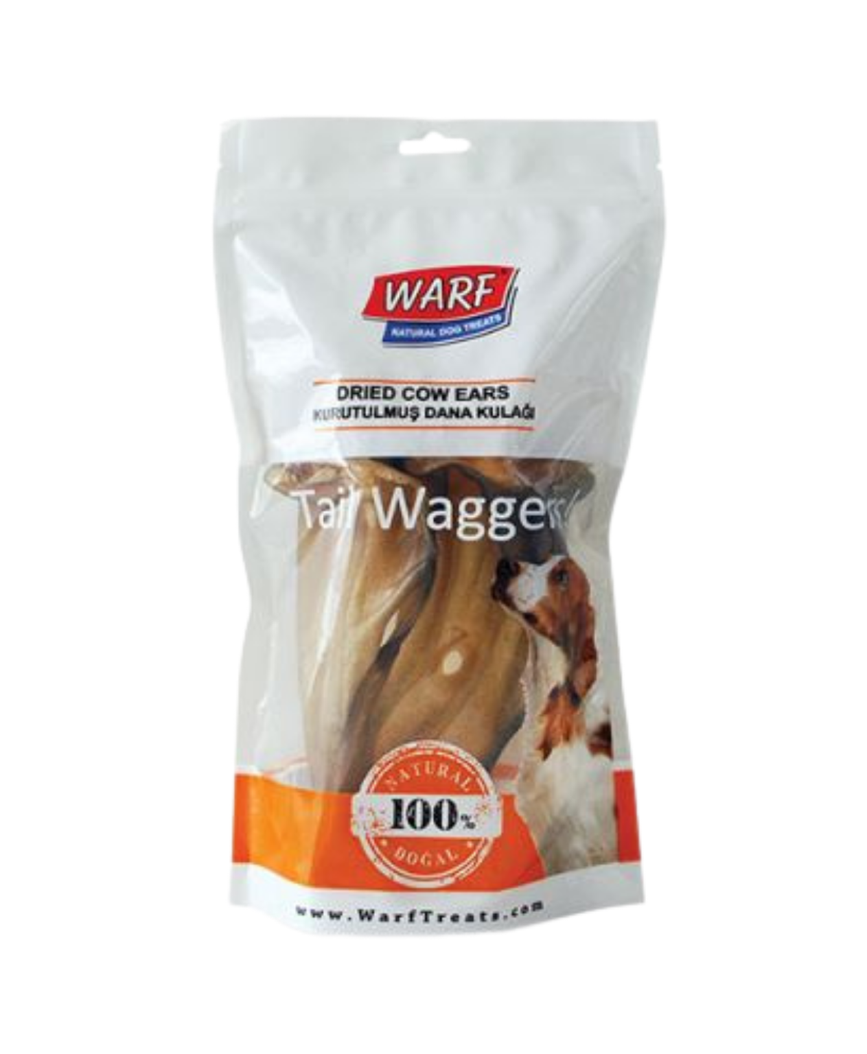 Warf Naturals Kurutulmuş Dana Kulağı Köpek Ödülü (3'lü Paket)