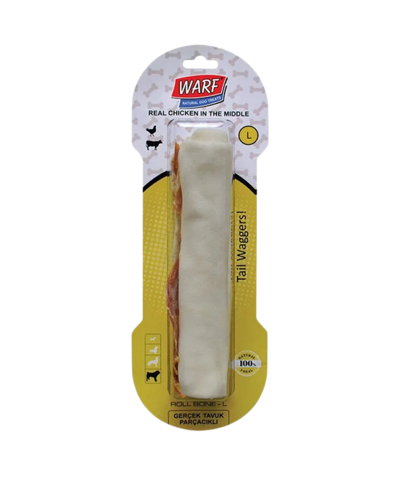 Warf Tavuklu Roll Kemik 24cm Köpek Ödülü