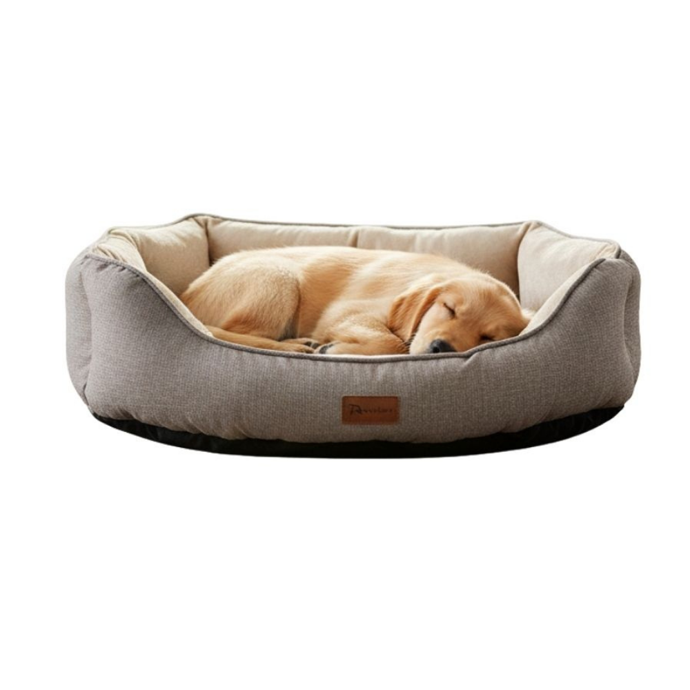 Woolart Sprit Model Kedi Köpek Yatağı Bej XL