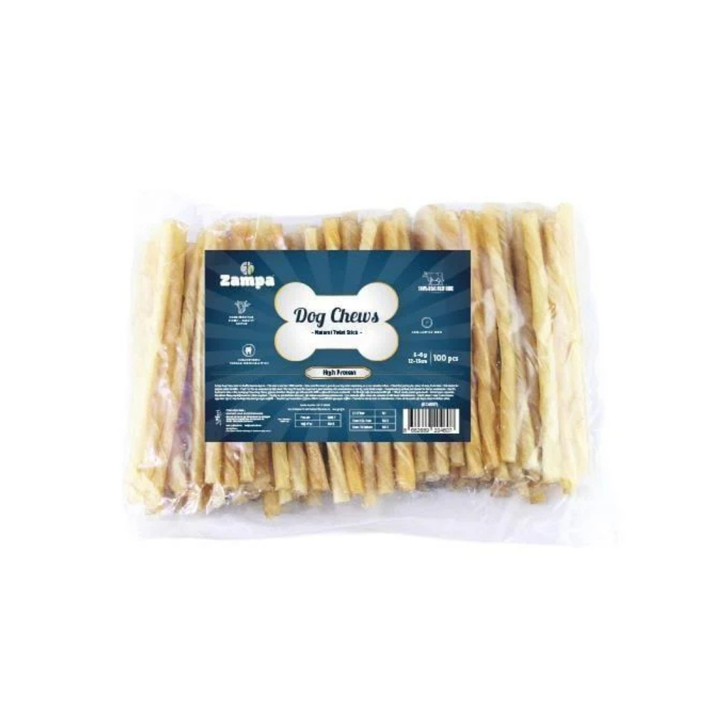 Zampa Naturel Burgu Çubuk Sticks Kemik Köpek Ödülü 100 lü 5g
