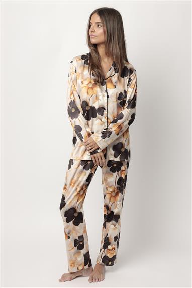 Admas Luxury Flowers Kadın Pijama Takımı