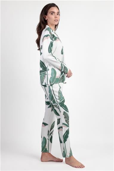 Admas Luxury Leaves Kadın Pijama Takımı