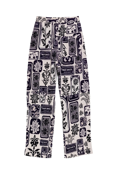 Agua Bendita Frank Batik 19795 Kadın Plaj Pantolonu Çok Renkli