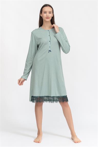 Bisbigli Buttoned Kadın Gecelik