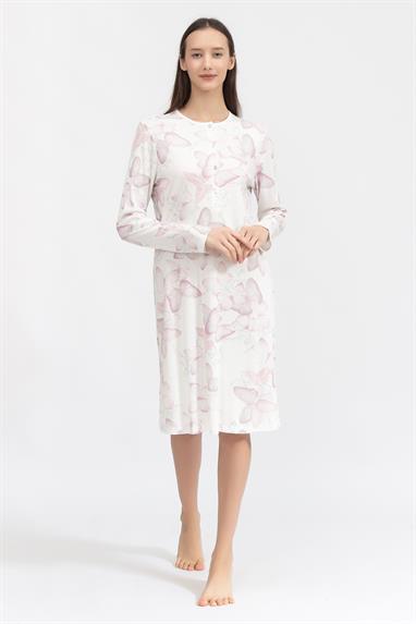 Bisbigli Buttoned Kadın Gecelik