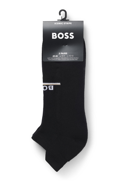 Boss 2P As Iconic Loop Cc Erkek 2li Çorap Siyah