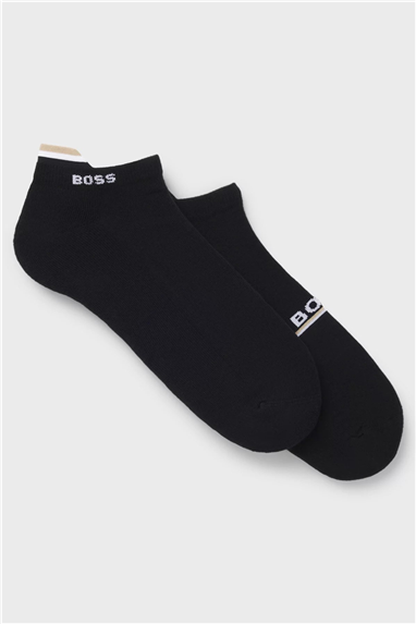 Boss 2P As Iconic Loop Cc Erkek 2li Çorap Siyah