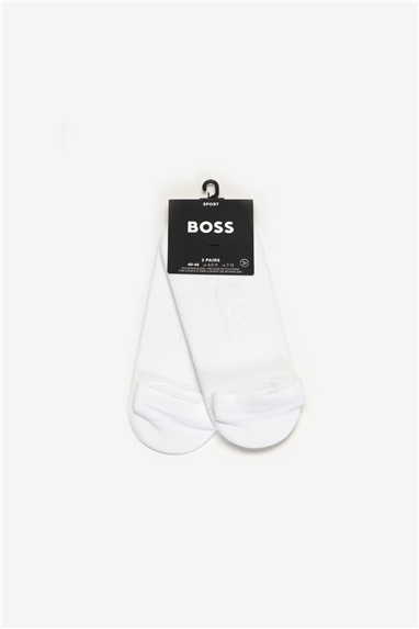 Boss 2P As Oxigen Erkek 2li Çorap Beyaz