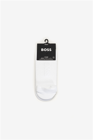 Boss 2P As Oxigen Erkek 2li Çorap Beyaz