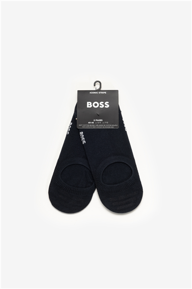 Boss 2P Lc Iconic Cc Erkek 2li Çorap Mavi