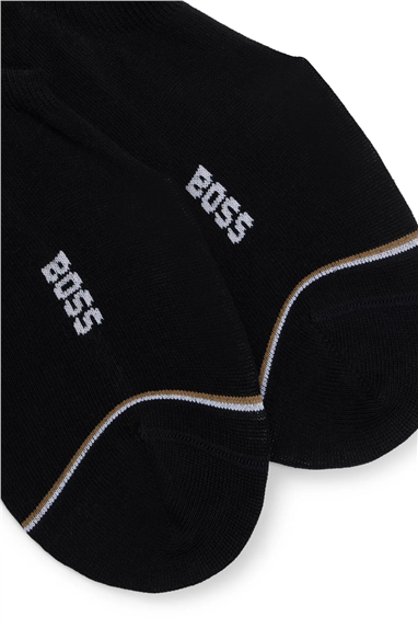 Boss 2P Lc Iconic Cc Erkek 2li Çorap Siyah