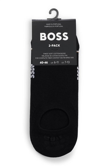 Boss 2P Lc Iconic Cc Erkek 2li Çorap Siyah