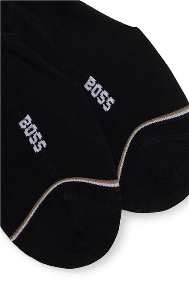Boss 2P Lc Iconic Cc Erkek 2li Çorap Siyah