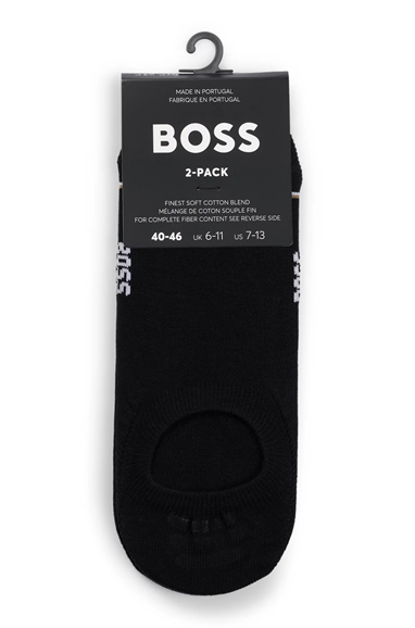 Boss 2P Lc Iconic Cc Erkek 2li Çorap Siyah