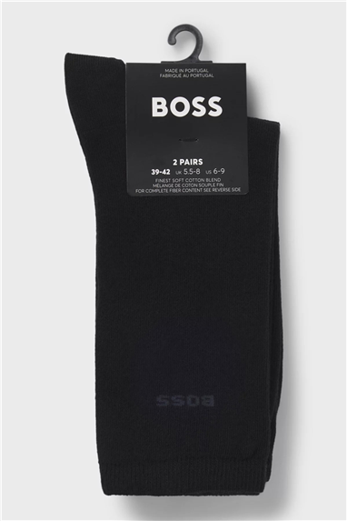 BOSS 2p Rs Uni Logo Cc W Kadın 2li Çorap Siyah