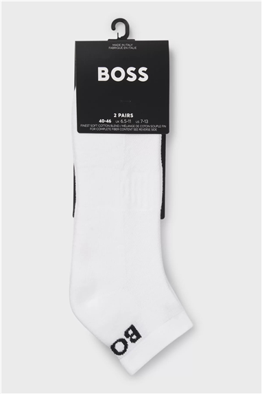 Boss 2P Sport CC Erkek 2li Çorap Beyaz