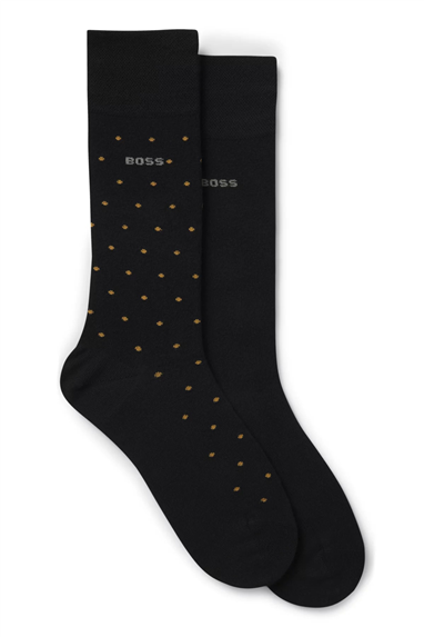Boss 2Prs Minidot Vıbambo Erkek 2li Çorap Siyah