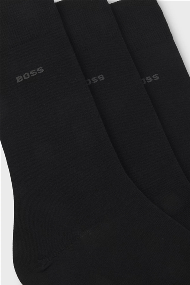 Boss 3P RS Uni CC Erkek 3lü Çorap Siyah