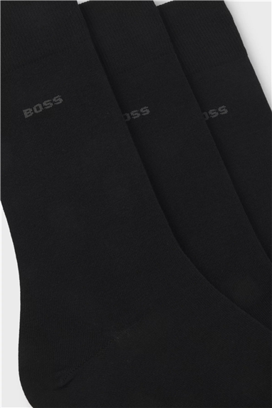 Boss 3P RS Uni CC Erkek 3lü Çorap Siyah