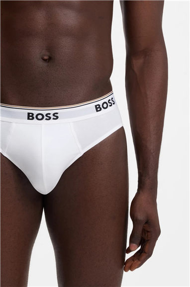 BOSS Brief 3p Power Erkek 3lü Boxer Beyaz