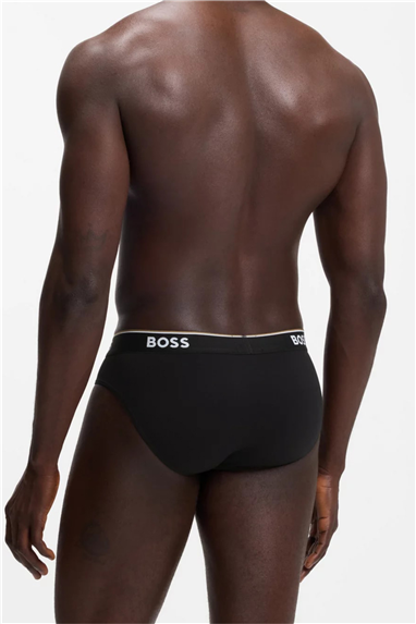 BOSS Brief 3p Power Erkek 3lü Boxer Siyah