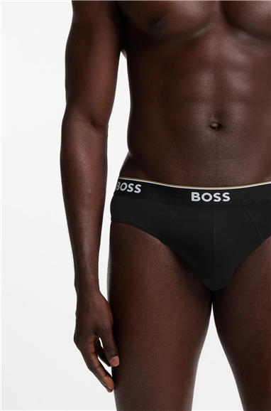 BOSS Brief 3p Power Erkek 3lü Boxer Siyah