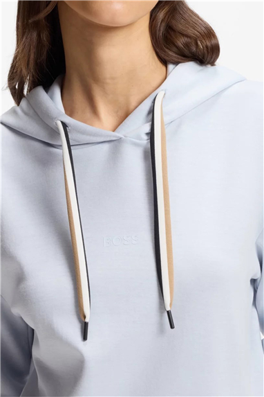 Boss CP Stripe Hoodie Kadın Kapüşonlu Sweatshirt