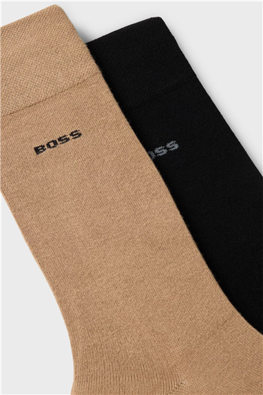 BOSS 2p Rs Bamboo Erkek 2li Çorap Bej