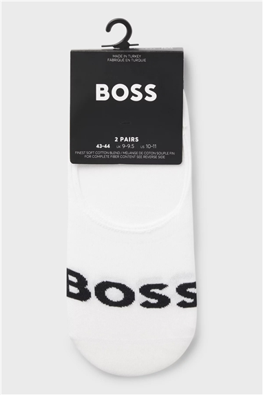 Boss Erkek 2li Çorap Beyaz