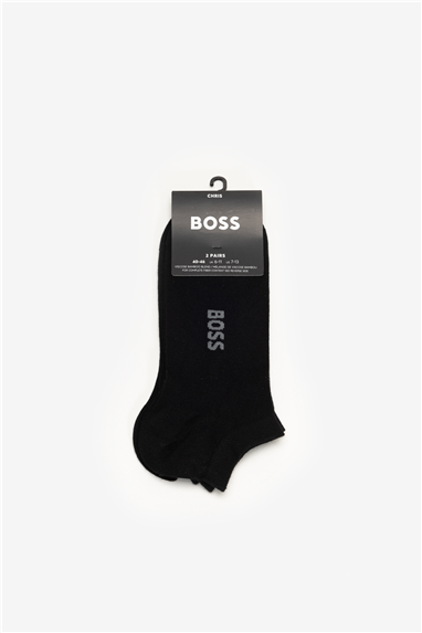 Boss Erkek 2li Çorap Siyah