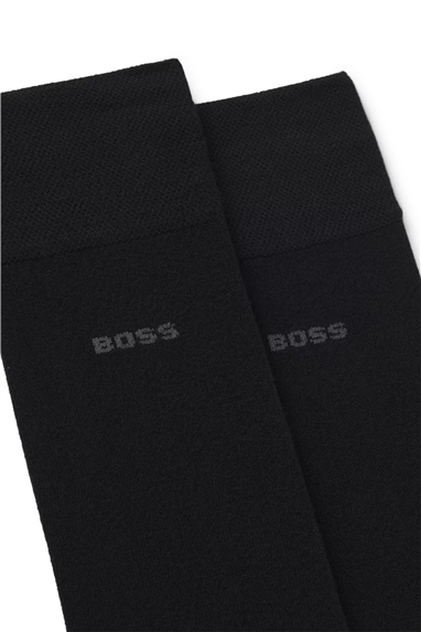BOSS 2p Rs Bamboo Erkek 2li Çorap Siyah