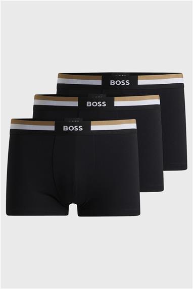 Boss Trunk 3P Motion Erkek 3lü Boxer Siyah