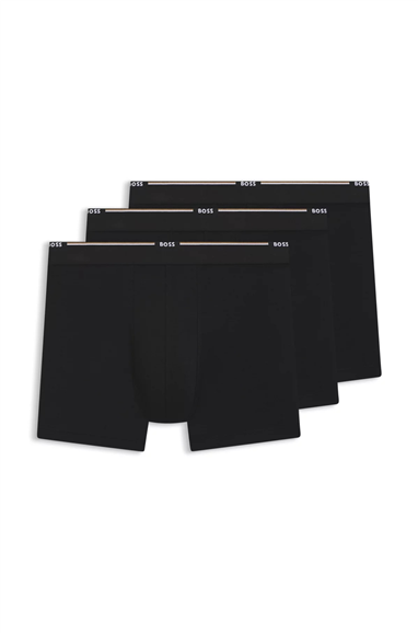 Boss Erkek 3lü Boxer Siyah