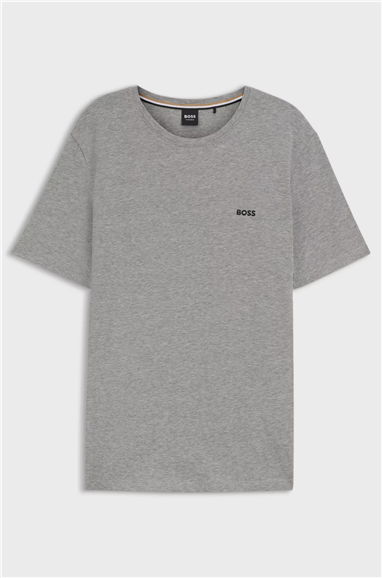 Boss Erkek Bisiklet Yaka T-Shirt Gri