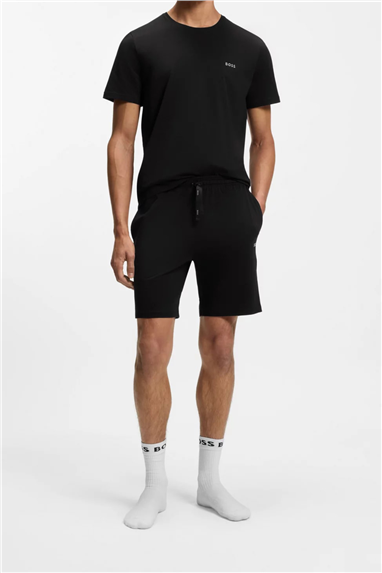 Boss Erkek Bisiklet Yaka T-Shirt Siyah