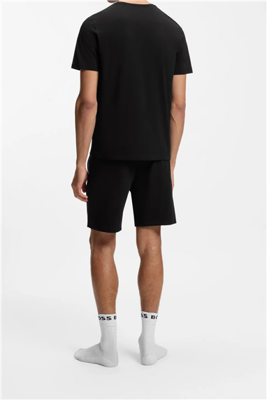 Boss Erkek Bisiklet Yaka T-Shirt Siyah