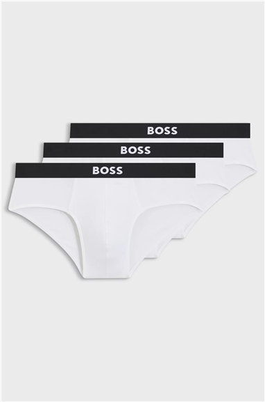BOSS Hipbr 3P Boss One Erkek 3lü Boxer Beyaz