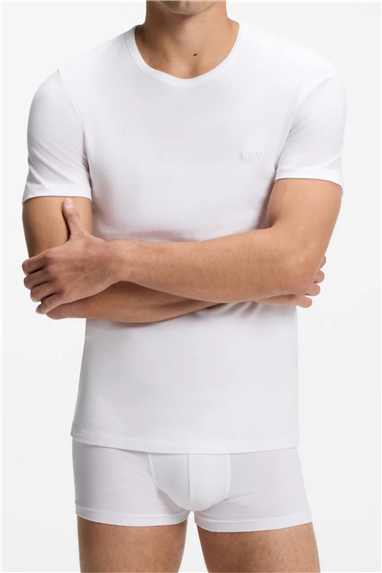BOSS T-Shirt Rn 3P Classic Erkek 3lü Atlet Çok Renkli