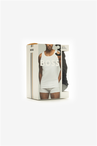 Boss TankTop 3P Classic Erkek 3lü Atlet