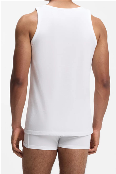 Boss TankTop 3P Classic Erkek 3lü Atlet Beyaz