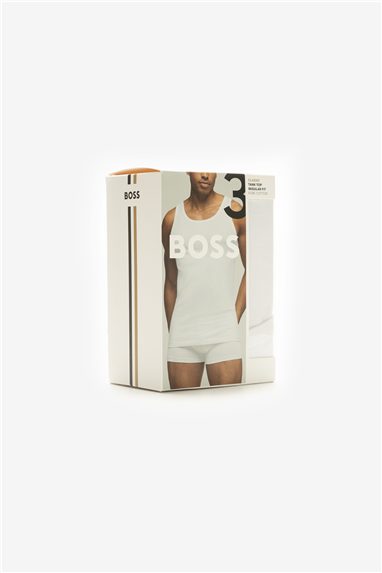 Boss TankTop 3P Classic Erkek 3lü Atlet