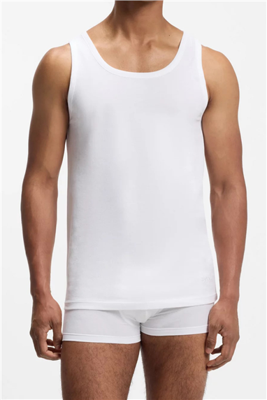 Boss TankTop 3P Classic Erkek 3lü Atlet Beyaz