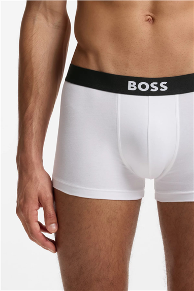 Boss Trunk 3P BOSS ONE Erkek 3lü Boxer Beyaz