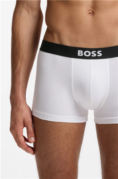 Boss Trunk 3P BOSS ONE Erkek 3lü Boxer Beyaz