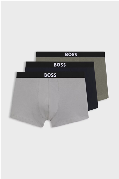 Boss Trunk 3P BOSS ONE Erkek 3lü Boxer Çok Renkli